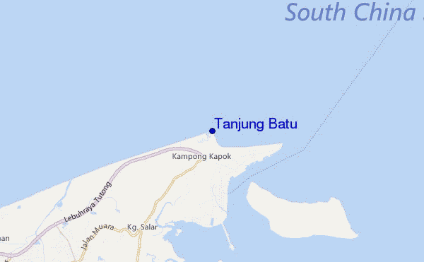 mapa de ubicación de Tanjung Batu