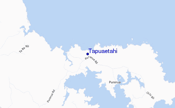 mapa de ubicación de Tapuaetahi