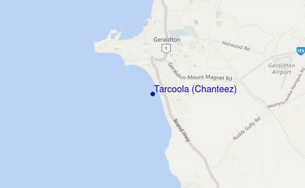 mapa de ubicación de Tarcoola (Chanteez)