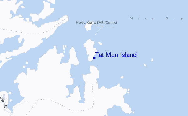mapa de ubicación de Tat Mun Island
