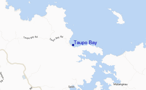 mapa de ubicación de Taupo Bay