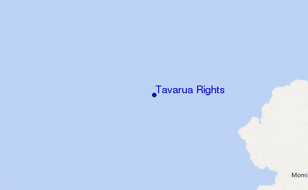 mapa de ubicación de Tavarua Rights
