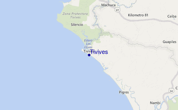 mapa de ubicación de Tivives