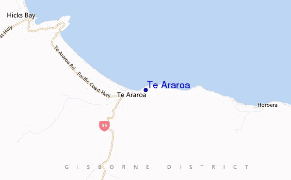 mapa de ubicación de Te Araroa