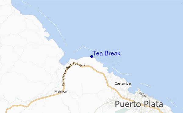 mapa de ubicación de Tea Break