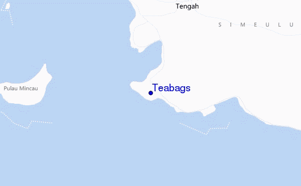 mapa de ubicación de Teabags