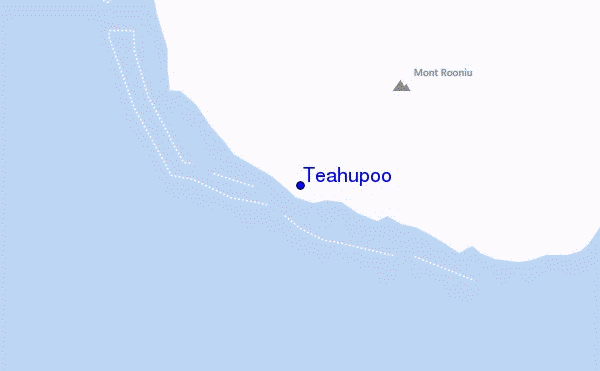mapa de ubicación de Teahupoo