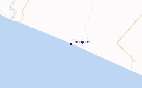 mapa de ubicación de Tecojate