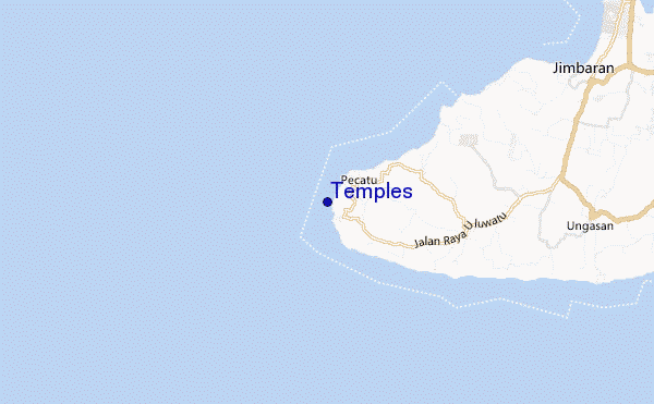 mapa de ubicación de Temples