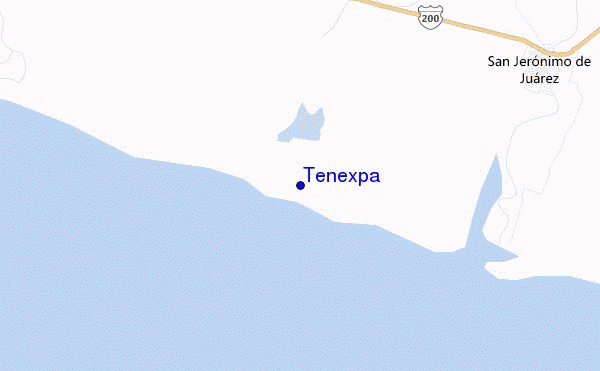 mapa de ubicación de Tenexpa