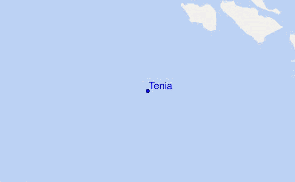 mapa de ubicación de Tenia