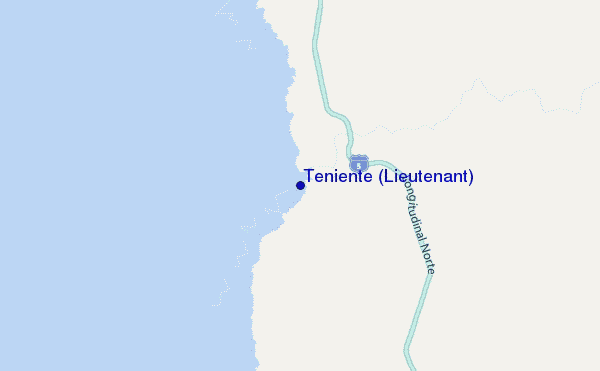 mapa de ubicación de Teniente (Lieutenant)