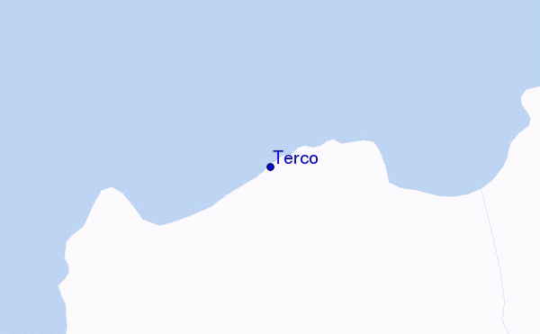 mapa de ubicación de Terco