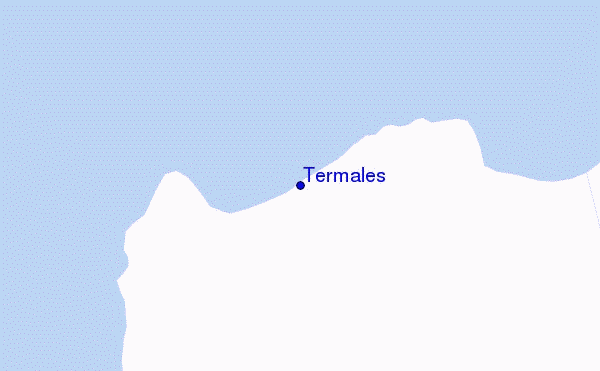 mapa de ubicación de Termales