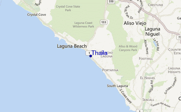 mapa de ubicación de Thaila