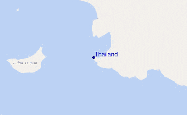 mapa de ubicación de Thailand