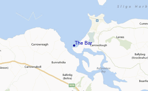 mapa de ubicación de The Bar