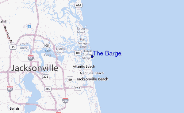 The Barge Location Map