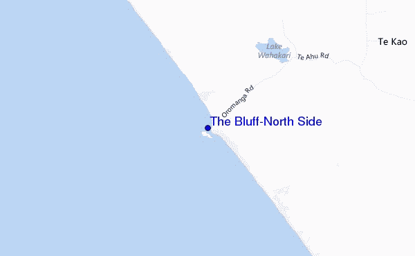 mapa de ubicación de The Bluff-North Side