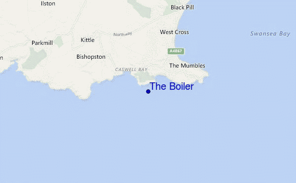 mapa de ubicación de The Boiler
