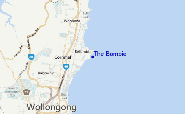 mapa de ubicación de The Bombie