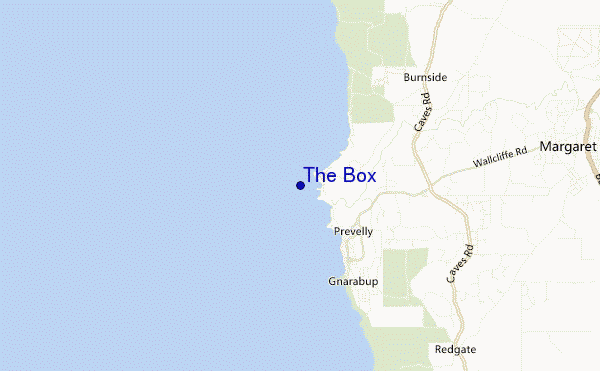 mapa de ubicación de The Box