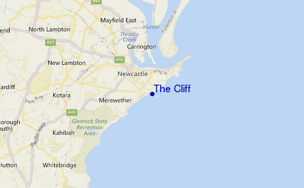 mapa de ubicación de The Cliff