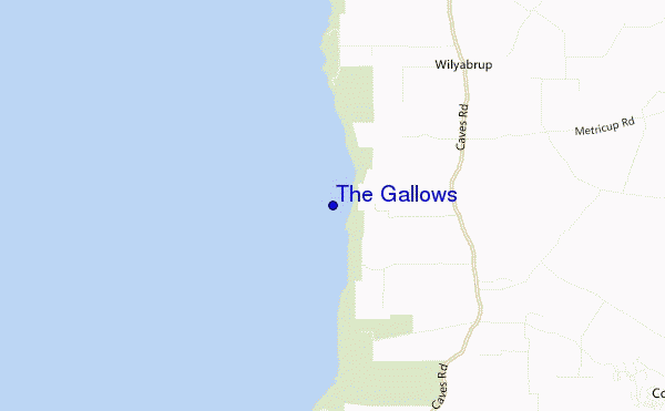 mapa de ubicación de The Gallows
