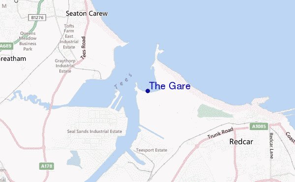 mapa de ubicación de The Gare