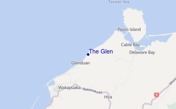 mapa de ubicación de The Glen