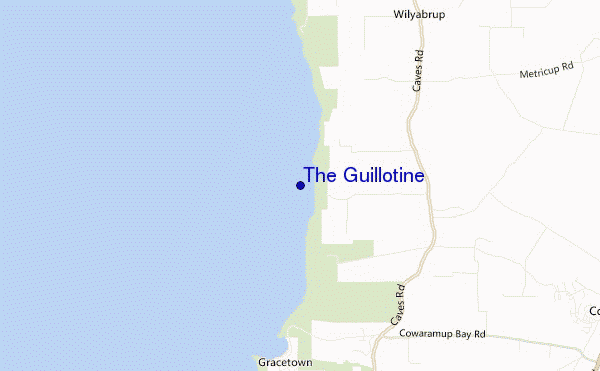 mapa de ubicación de The Guillotine