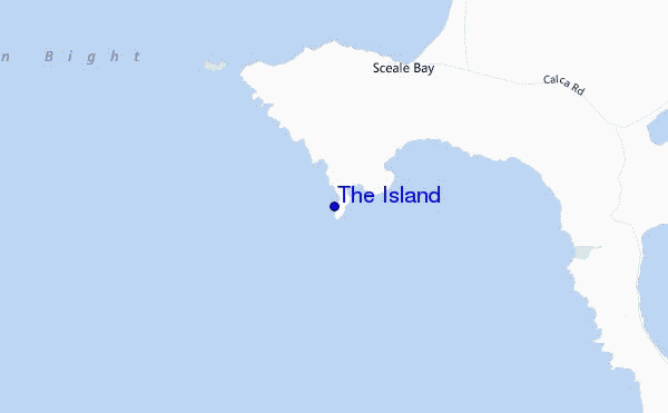 mapa de ubicación de The Island