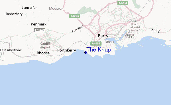 mapa de ubicación de The Knap