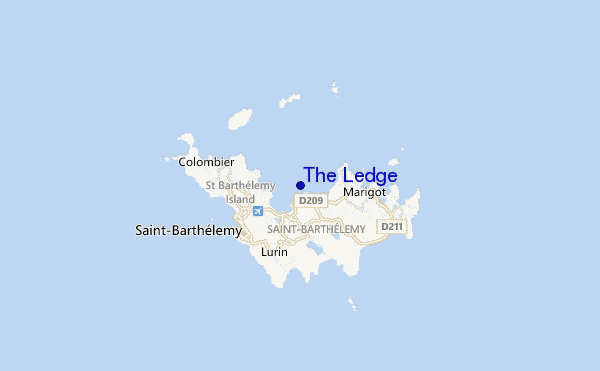 mapa de ubicación de The Ledge