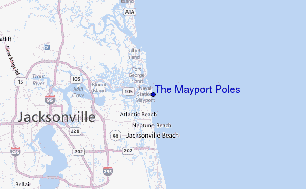 The Mayport Poles Location Map