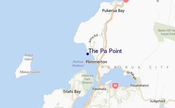 mapa de ubicación de The Pa Point