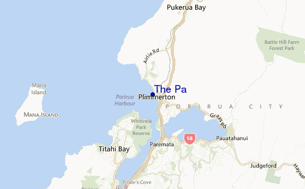 mapa de ubicación de The Pa