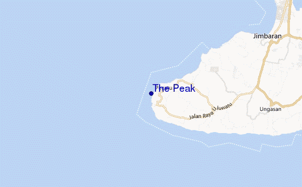 mapa de ubicación de The Peak
