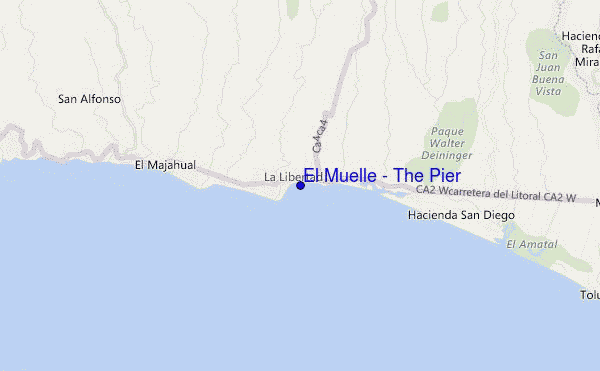 mapa de ubicación de El Muelle - The Pier