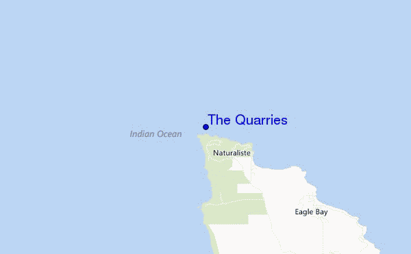 mapa de ubicación de The Quarries