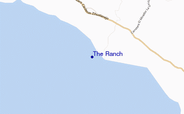 mapa de ubicación de The Ranch