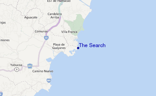 mapa de ubicación de The Search