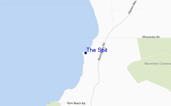 mapa de ubicación de The Spit