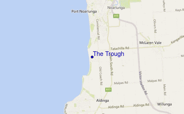 mapa de ubicación de The Trough
