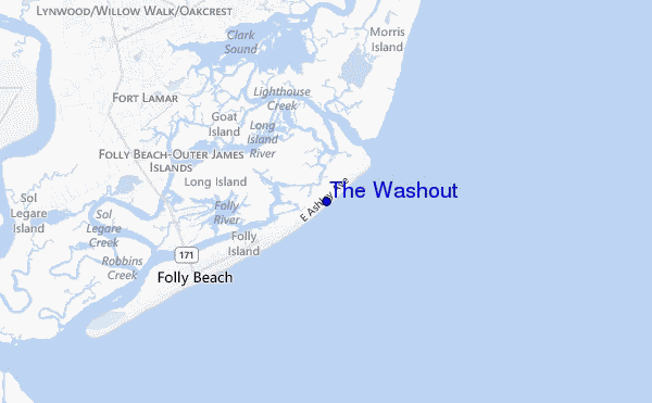 mapa de ubicación de The Washout