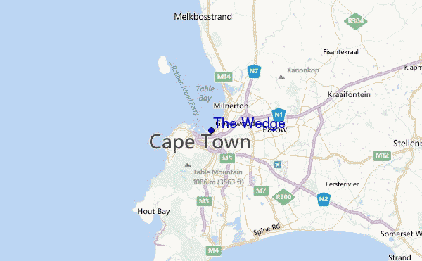 The Wedge Location Map