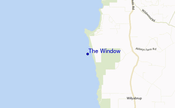 mapa de ubicación de The Window