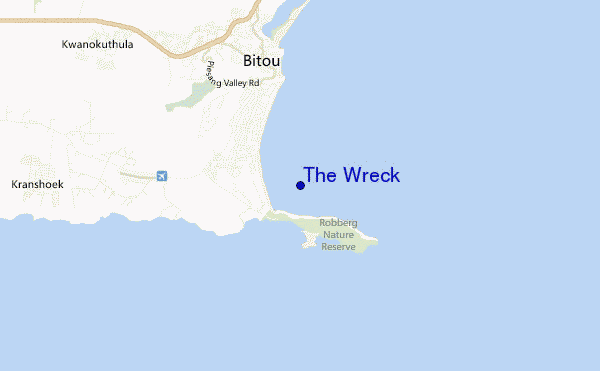 mapa de ubicación de The Wreck