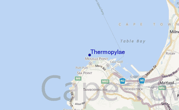 mapa de ubicación de Thermopylae