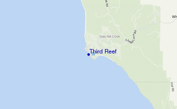 mapa de ubicación de Third Reef